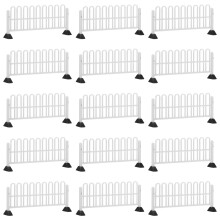 30Pièces Panneaux Routiers Miniatures Jouets Éducatifs Blancs