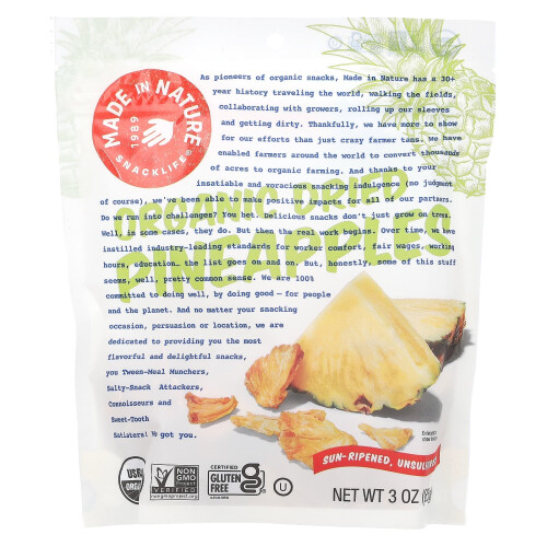 Made in Nature, Frutas Secas de Abacate Orgânicas, 3 oz (85 g)