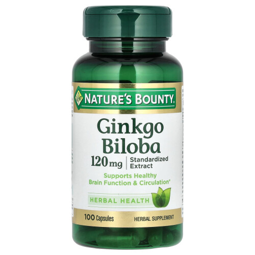 Nature's Bounty, Γινκό Μπιλόμπα, 120 mg, 100 Φιαλίδια