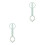 2Pièces Pince Bébé Antidérapante Ciseaux Durable 3