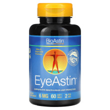 BioAstin, EyeAstin, Astaxantina de Hawái de Nutrex Hawaii, 60 Softgels