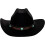 Damfilt cowboyhatt Fedora Rodeo-stil Medium/Stor 5