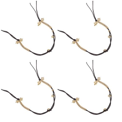 8Pcs Scratch-Resistant Brass Buddha Bead Counter Compact Prayer Tool