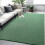 Green and White Low-Pile Modern Area Rug 4x6 ft 2