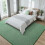Green and White Low-Pile Modern Area Rug 4x6 ft 3