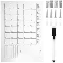 4Sets Duurzame Acryl Planningbord Transparant Voor Weekindeling