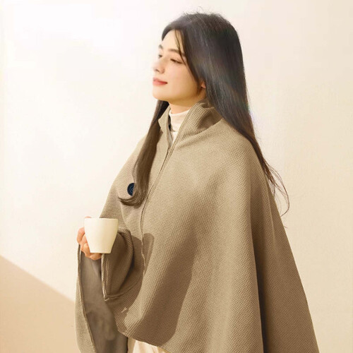 AuroraX heated shawl beige USB-rechargeable 1 piece 1