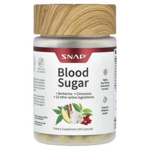 Snap Supplements, Blutzucker, 60 Kapseln