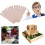 2Pièces Accessoires Bois Beige Ondulés Pour Glaces Manuelles 2