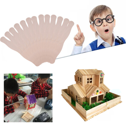 2Pièces Accessoires Bois Beige Ondulés Pour Glaces Manuelles 1