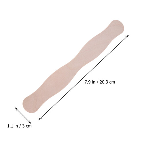 2Pièces Accessoires Bois Beige Ondulés Pour Glaces Manuelles 2