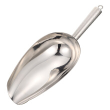4Pcs Bar Ice Scoop Stainless Steel Multi-Functional Food Silver