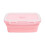 Ensemble de 4 boîtes de conservation en silicone rose 5