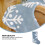 Hellblaue gestrickte Weihnachtsstrümpfe (1 Paar) 3