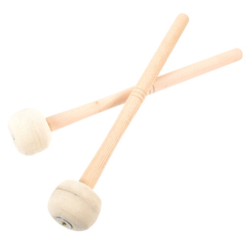 4Pièces Baguettes Percussion Bois Et Feutre Pour Entraînement 2