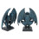 Blå harpiks gargoyle statue haveornament gotisk stil 8