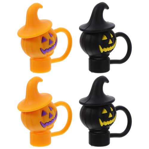8Pièces Chapeaux Pailles Silicone Réutilisables Décorations Halloween