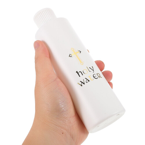 Umerkede plastflasker med vievann, 4 stk. 2
