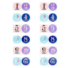 48Pièces Autocollants Bébé Premiers Assorti Danger