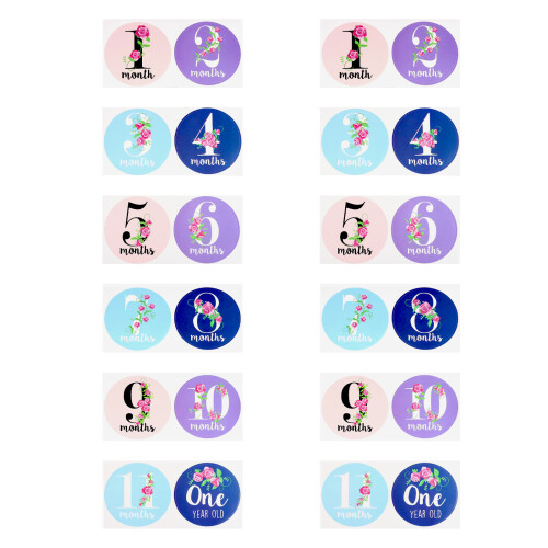 48Pièces Autocollants Bébé Premiers Assorti Danger