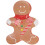 Gingerbread Man Serveringsbricka I Melamin För Jul 1
