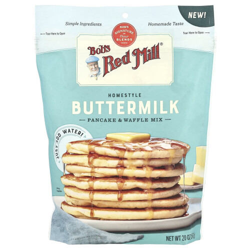 Bob's Red Mill, Mistura de Pancake e Waffle Caseiro, 20 oz (567 g)