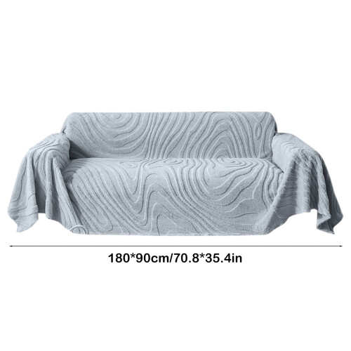 Polyester Sofa Blanket Full Cover Beige Blue Pink White 2