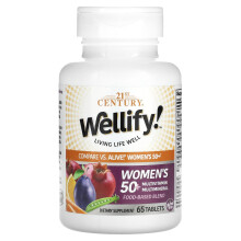 21st Century, Wellify! Kobiety 50+ Multivitamin Multimineral, 65 Tabletek