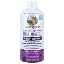 MaryRuth's, Kapky noční multiminerału + Kůže obnovitelné, Berry Dream, 15,22 fl oz (450 ml)