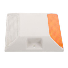 2Pcs White Plastic Reflective Driveway Markers for Industrial Use