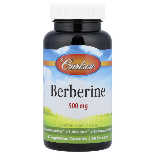 Κάρλσον, Berberine, 500 mg, 60 Vegetarian Capsules