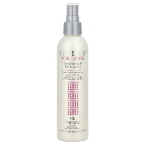 Biosilk, Terapia con SetaÆ, Spray per Sciogliere e Brillare, Per Cani, 8 fl oz (237 ml)