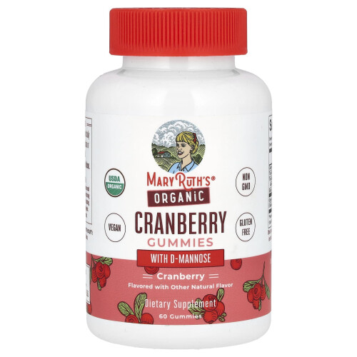 MaryRuth's, Οργανική Cranberry Γκουμ με D-Mannose, 60 Γκουμ