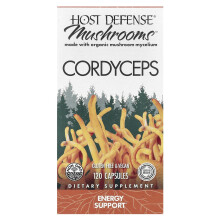 Host Defense, Húbky, Cordyceps, 120 Kapištrek (0,5 g na Kapištrek)