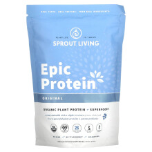 Proteina Epic di Sprout Living, Proteina Vegetale Organica + Superfood, Originale, 1 libbra (456 g)