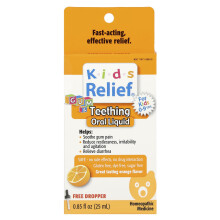 Homeolab USA, Kids Relief, Hammas ja Hammasten Oral Liquid, 0-9 Vuotta, Orange, 0,85 fl oz (25 ml)