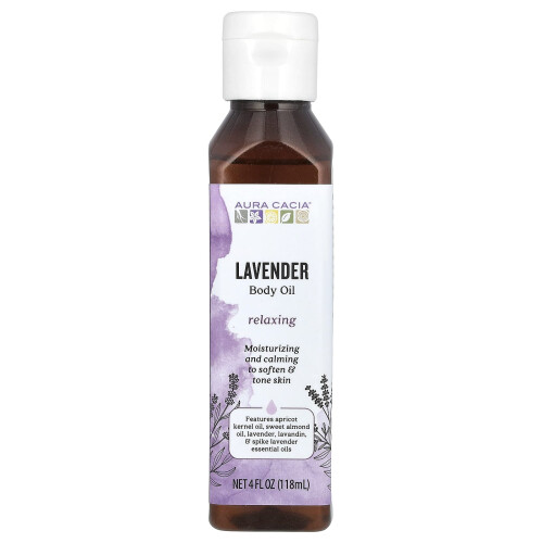 Aura Cacia, Σώμα Ολίου,  Λάβαντερ, 4 fl oz (118 ml)