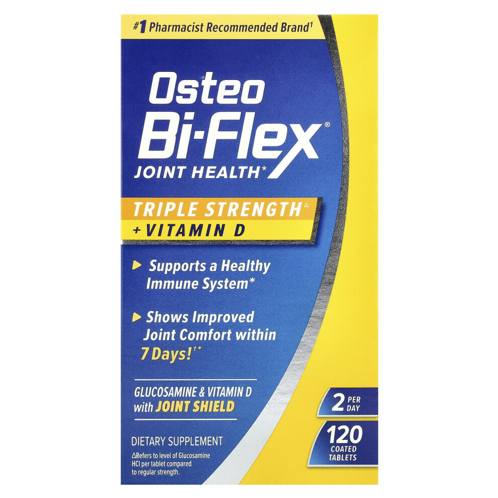 Osteo Bi-Flex , Joint Health + Vitamin D, Triple Strength, 120 Coated Tablets