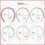 Conjunto de 7 faixas de cabelo femininas florais antiderrapantes 4