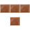 4Pièces Tapis Repassage Heat Press Marron Réutilisable Pour 5