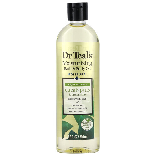 Dr. Teal's, Υγρό Μυοκάρδιου & Σώματος για Μπάνιο, Εύκαμπτος & Πετιμέντο
