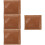 4Pièces Tapis Repassage Heat Press Marron Réutilisable Pour 9