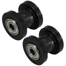 8St Kettingspanner Roller Zwart Kunststof Met Voor Motorfiets