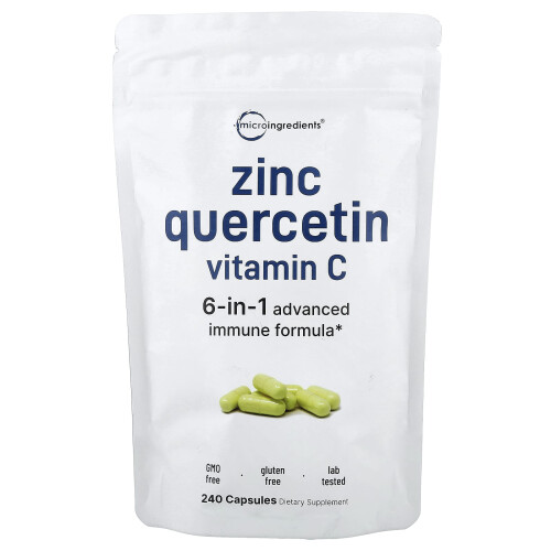 Micro Ingredients, Zink Quercetine Vitamine C, 240 Capsules