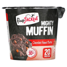 FlapJacked, Mäktig muffin, Choklad Peanuts, 1,94 oz (55 g)