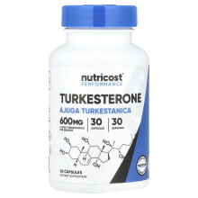 Nutricost, Leistung, Turkesteron, 30 Kapseln