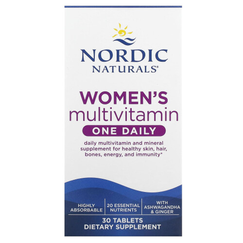 Nordic Naturals Nordic Naturals, Γυναίκα Πολυβιταμίνη, Ένα Ημερήσιο, 30 Τάμπλετες