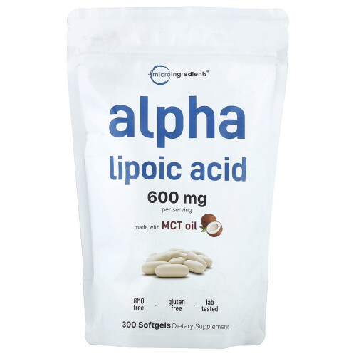Micro Ingredients, Αλφα Λιποϊκό Οξύ, 300 Softgels (200 mg ανά Softgel)