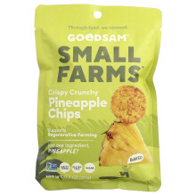 GoodSam, Pequenas Fazendas, Chips Crunchy e Crispy, Abacaxi, 0.7 oz (20 g)