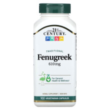 21st Century, Traditionelles Fenugreek, 610 mg, 100 pflanzliche Kapseln